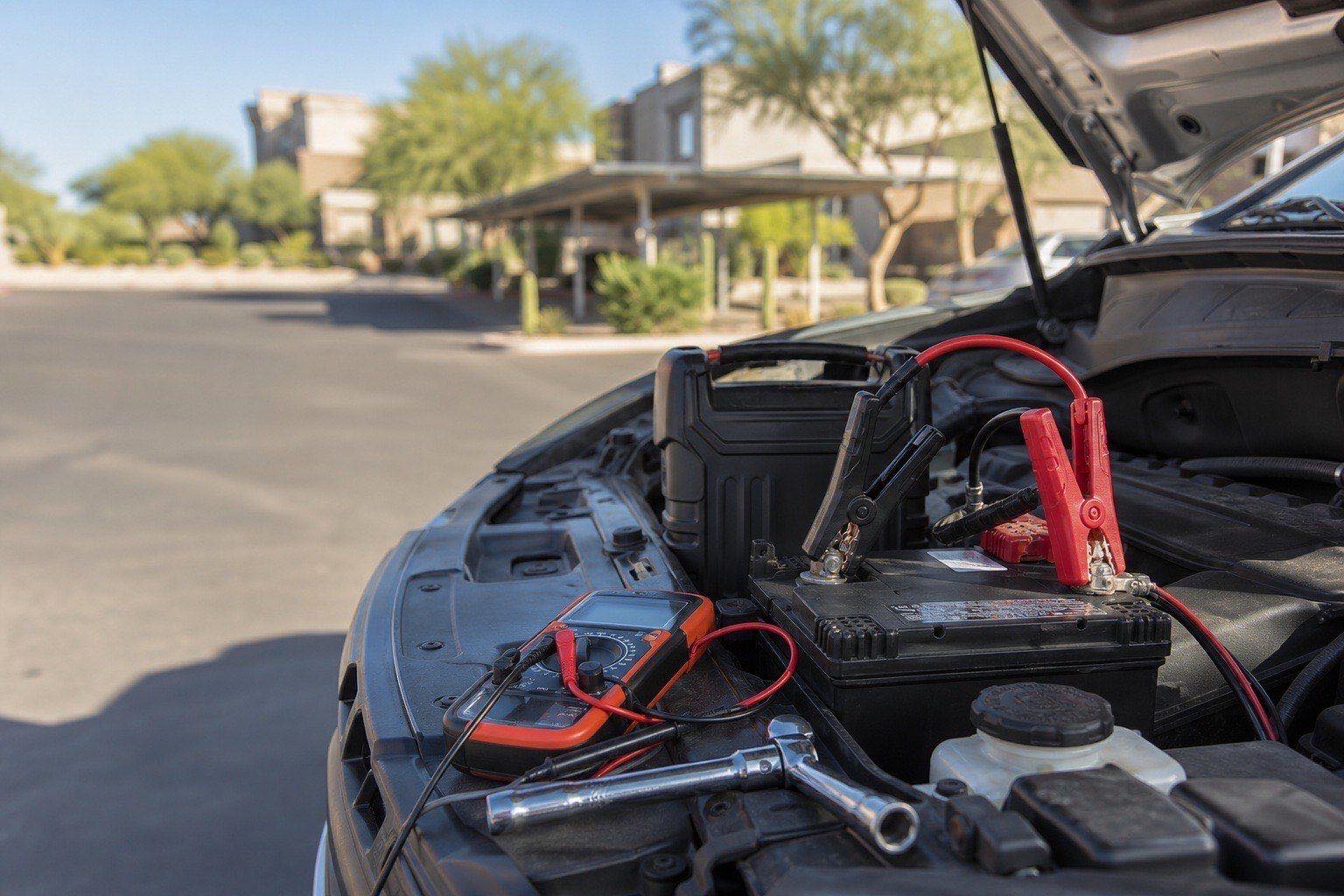 Denver no start diagnostics, testing battery and starter on site